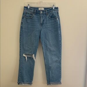 Abercrombie & Fitch Light Blue Boyfriend Jeans